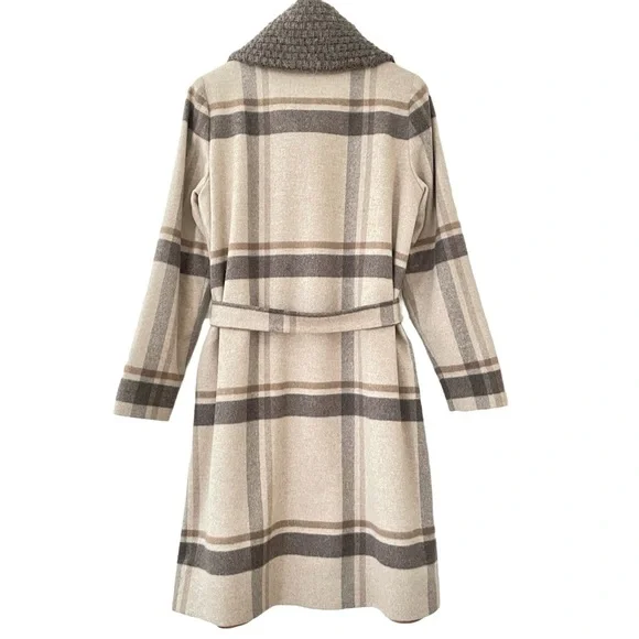 Wool/Angora Coat, Knit Collar, Dominic Bellissimo, Made in Canada, Size 6 - Picture 2 of 13